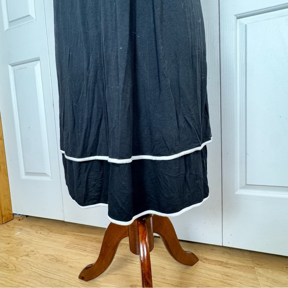 J. Jill Black Sleeveless Dress with White Accents - Picture 3 of 6